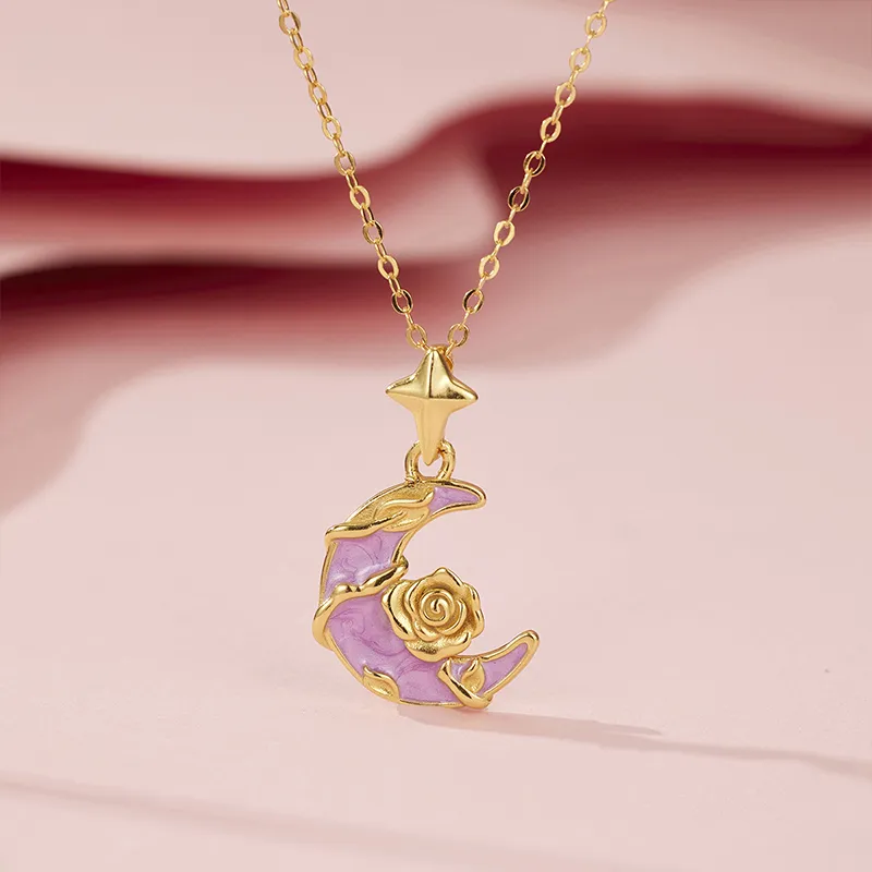 Heart Grass S925 Silver Necklaces Women's-1