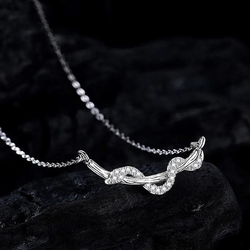 Heart Grass 999 Fine Silver Necklaces Women's-4