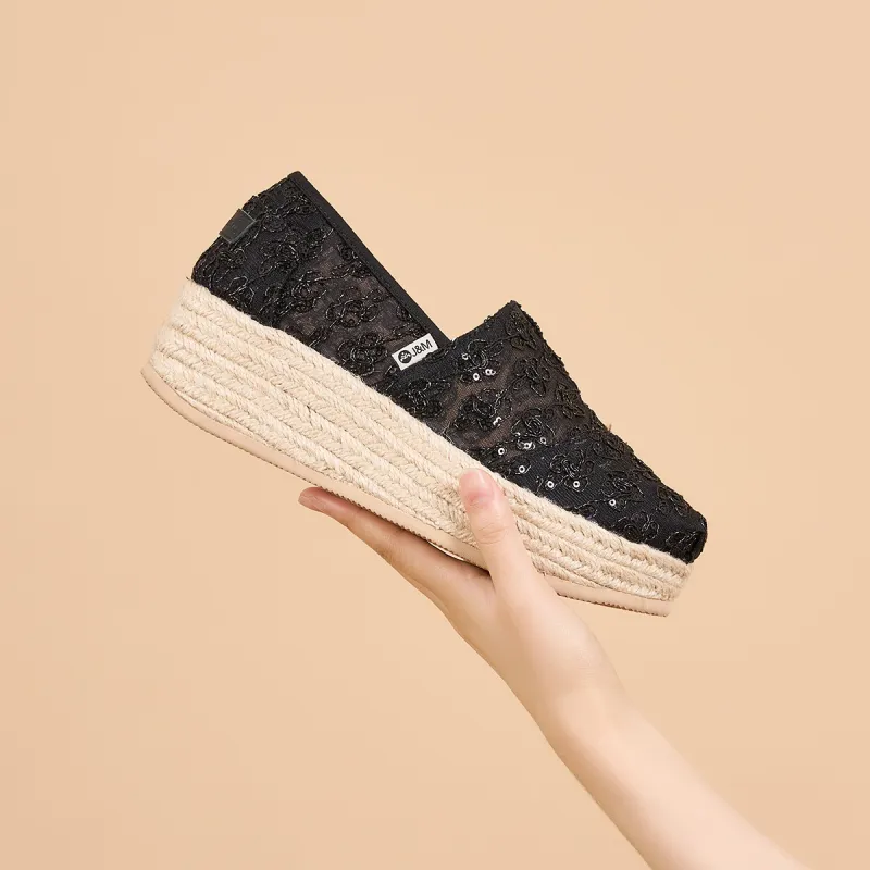 Joy&Mario Espadrilles Women's Silver/Gold/Black-6
