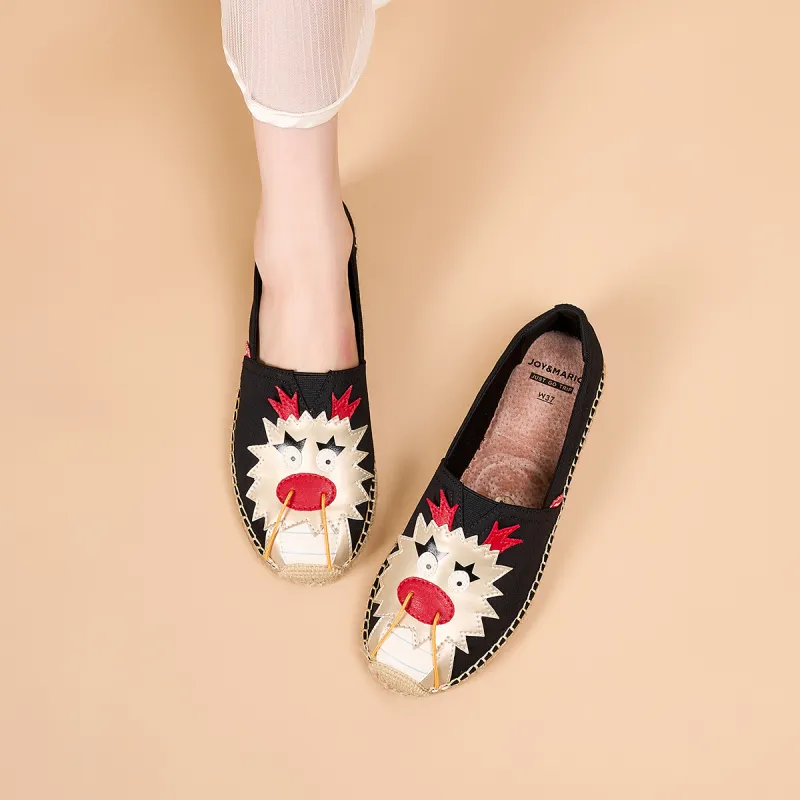 Joy&Mario Espadrilles Women's Black/Red/Beige/Yellow-6