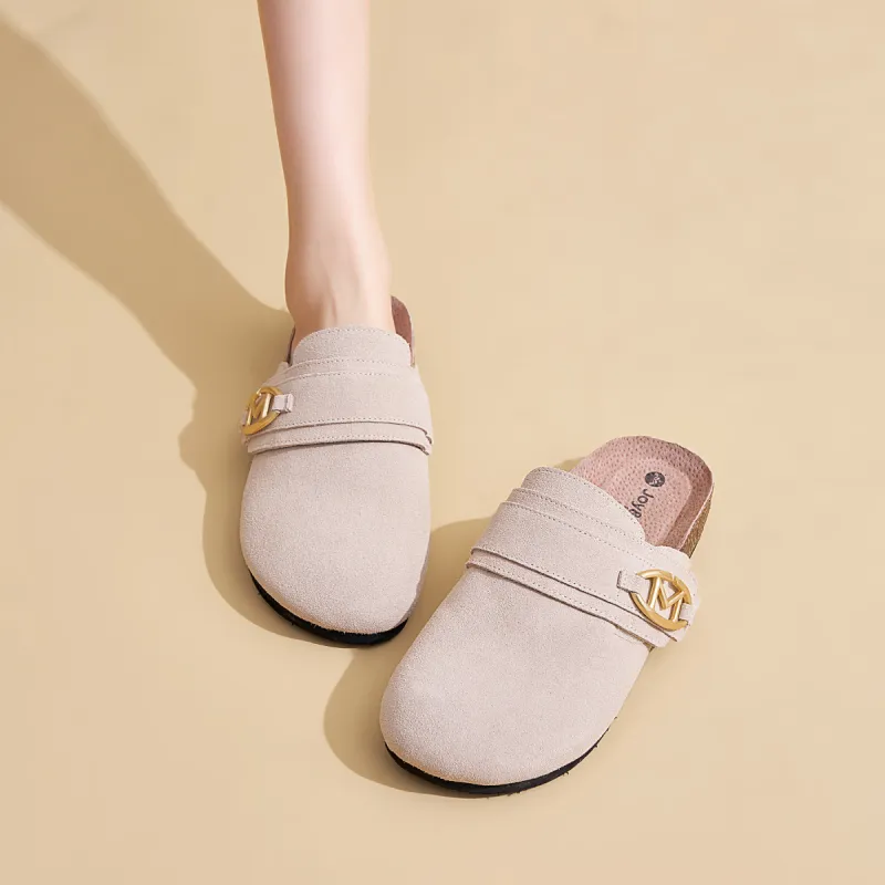 Joy&Mario Slip Resistant Closed Toe Slippers Women's-13