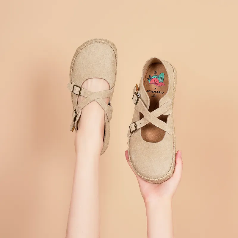 Joy&Mario Espadrilles Women's Beige/Camel/Pink-7