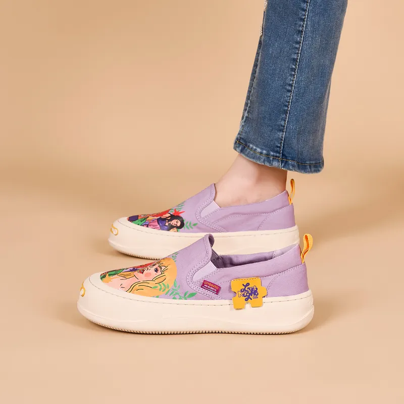 Joy&Mario Loafers Women's Yellow/Red/Purple-6