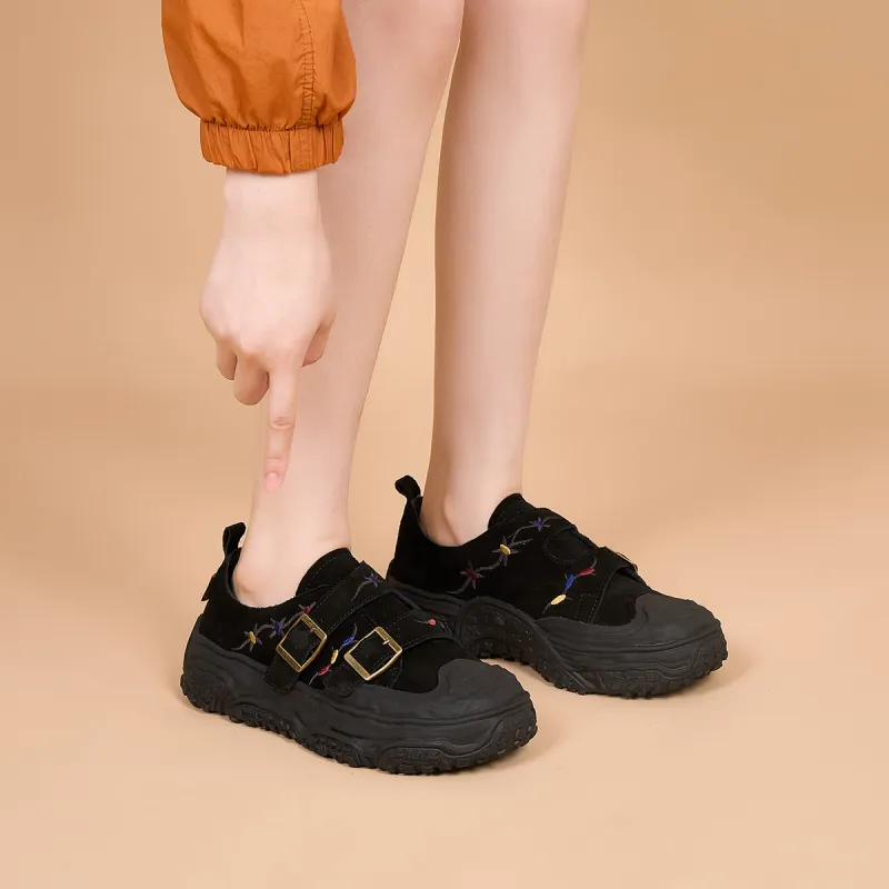 Joy&Mario Low-Top Outdoor Shoes 4cm Women's-12