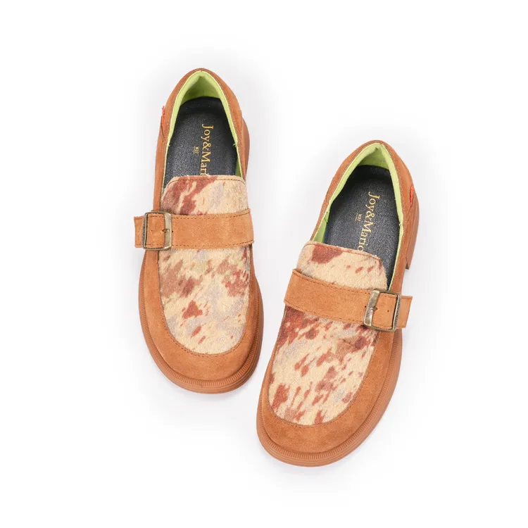 Joy&Mario Loafers Women's Camel/Coffee-1