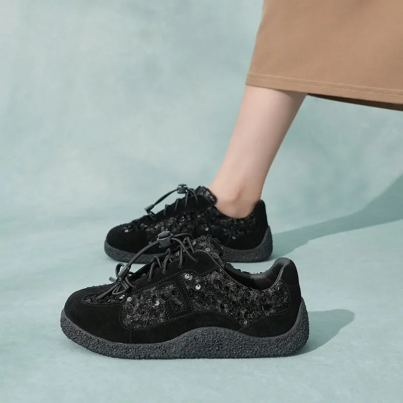 Joy&Mario Height Increasing Low-Top Casual Shoes Women's-14