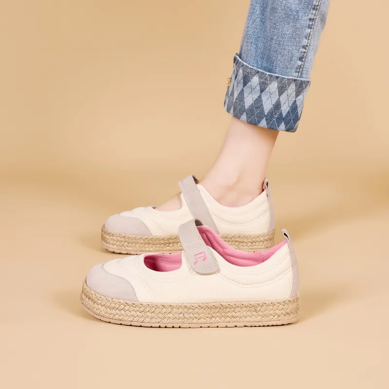 Joy&Mario Breathable Height Increasing Low-Top Casual Shoes Women's-12