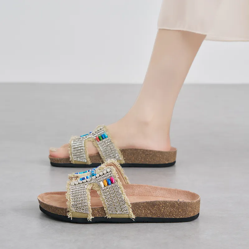Joy&Mario Slip Resistant Slide Slippers Women's-13