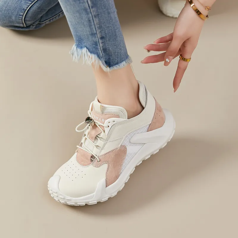 Joy&Mario Breathable Height Increasing Low-Top Casual Shoes Women's-14