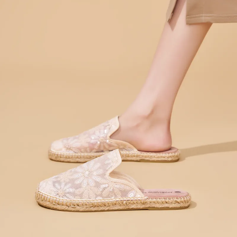 Joy&Mario Rubber Sole Slip Resistant Quick Dry Closed Toe Slippers Women's-7