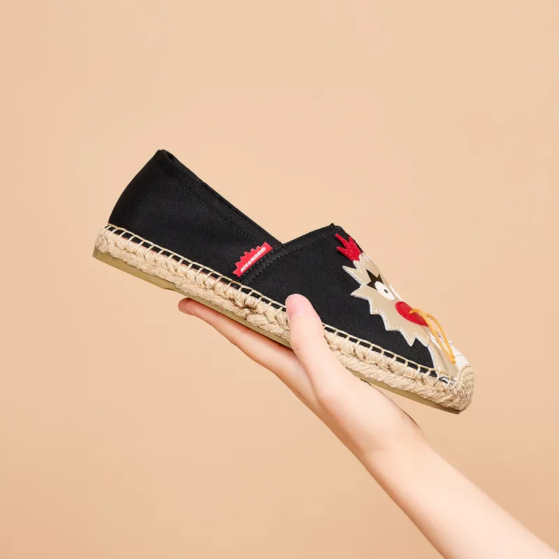 Joy&Mario Espadrilles Women's Black/Red/Beige/Yellow-5