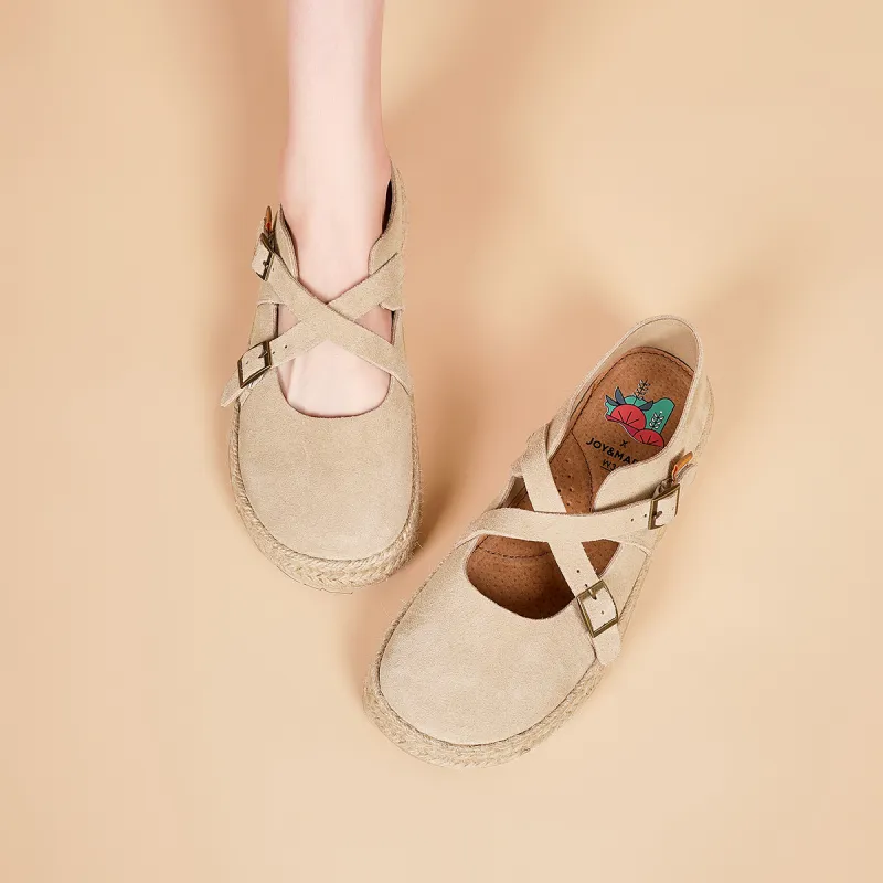 Joy&Mario Espadrilles Women's Beige/Camel/Pink-6