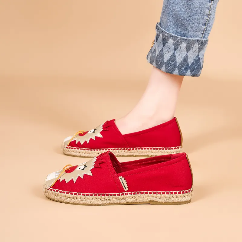 Joy&Mario Espadrilles Women's Black/Red/Beige/Yellow-13