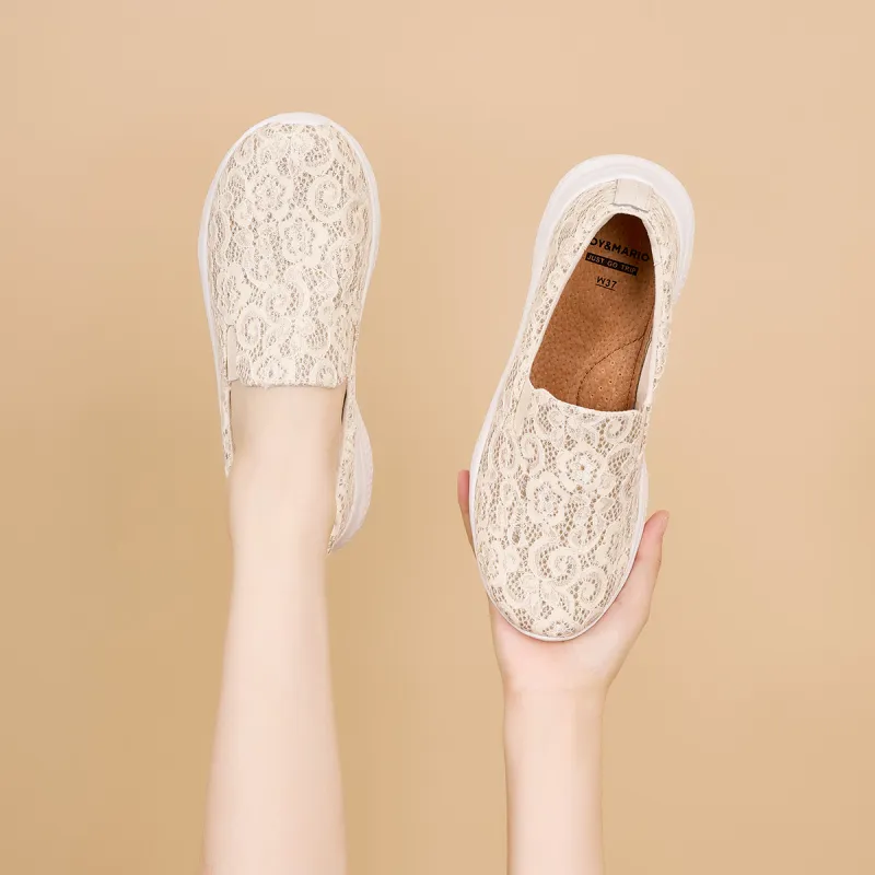 Joy&Mario Breathable Lightweight Low-Top Casual Shoes Women's-4