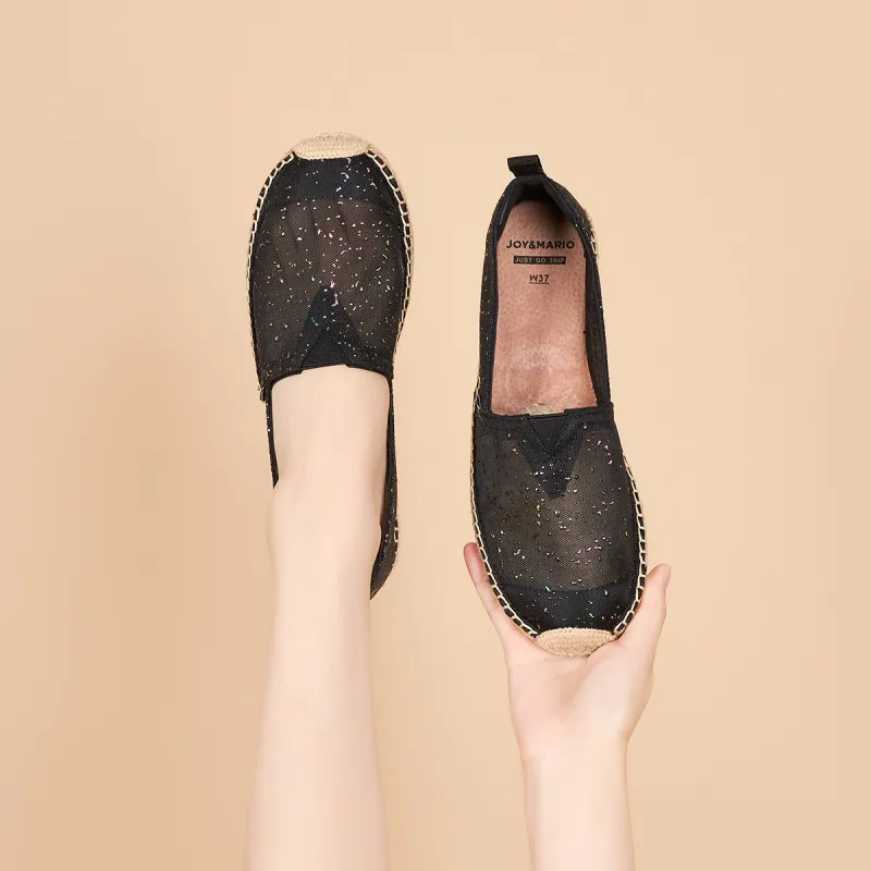 Joy&Mario Espadrilles Women's Black/Apricot-7