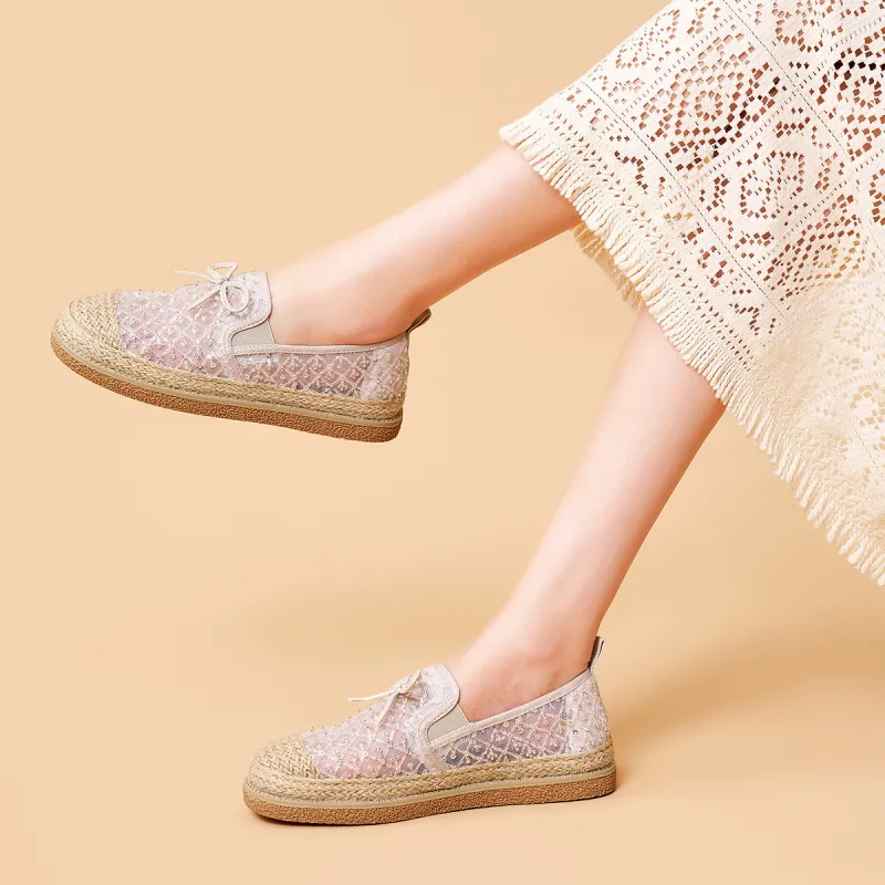 Joy&Mario Espadrilles Women's Black/Gold/Ecru-22