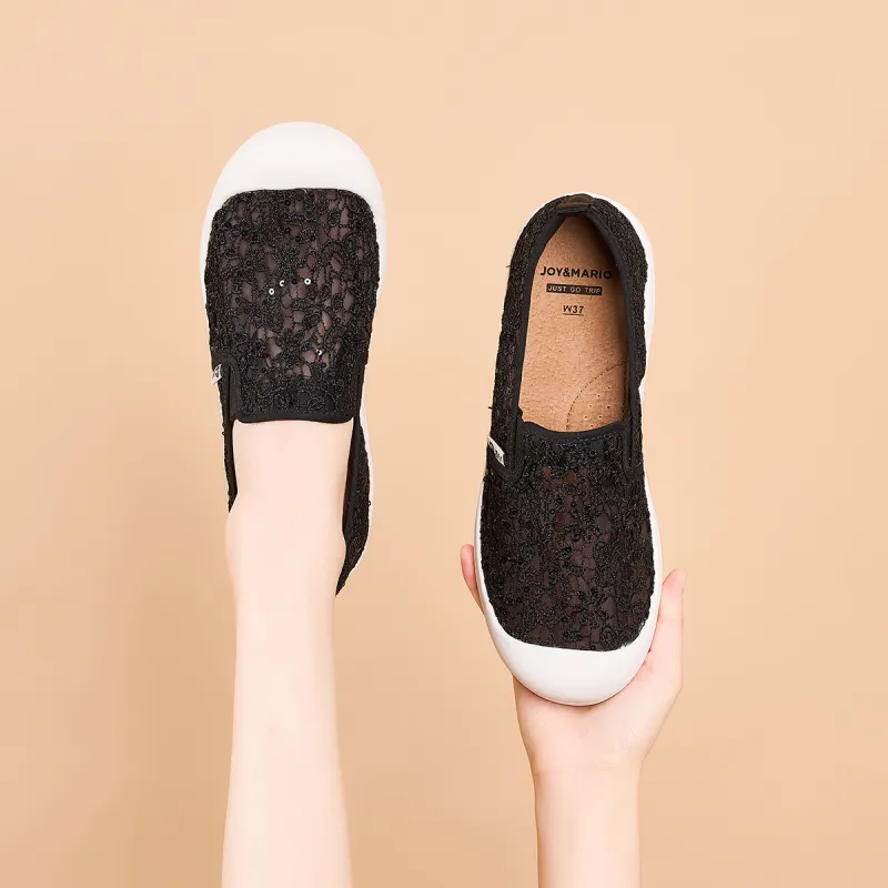 Joy&Mario Breathable Lightweight Low-Top Casual Shoes Women's-5
