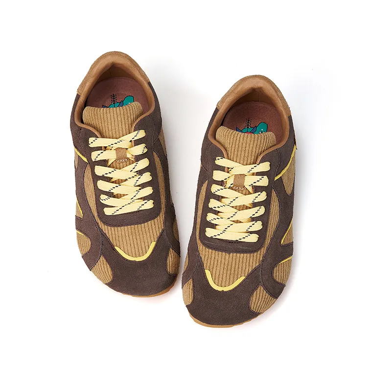 Joy&Mario Low Top Casual Shoes Women's Camel-2