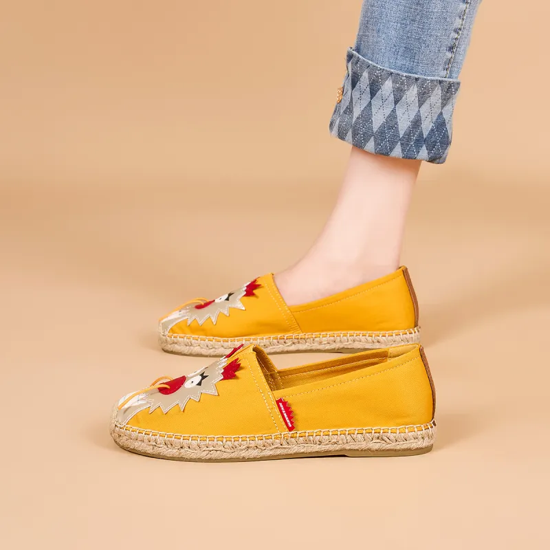 Joy&Mario Espadrilles Women's Black/Red/Beige/Yellow-30
