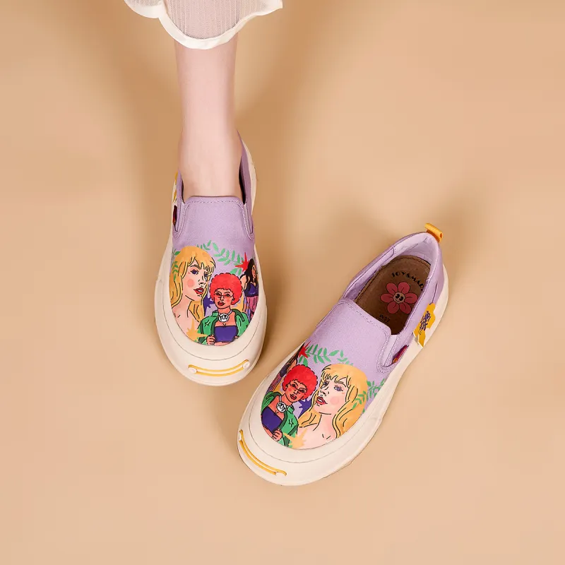 Joy&Mario Loafers Women's Yellow/Red/Purple-5