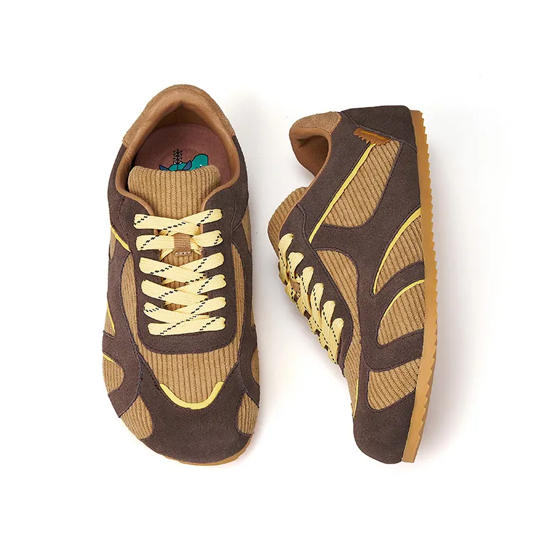 Joy&Mario Low Top Casual Shoes Women's Camel-4