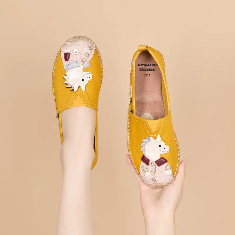 Joy&Mario Espadrilles Women's Beige/Yellow/Pink/Red-13