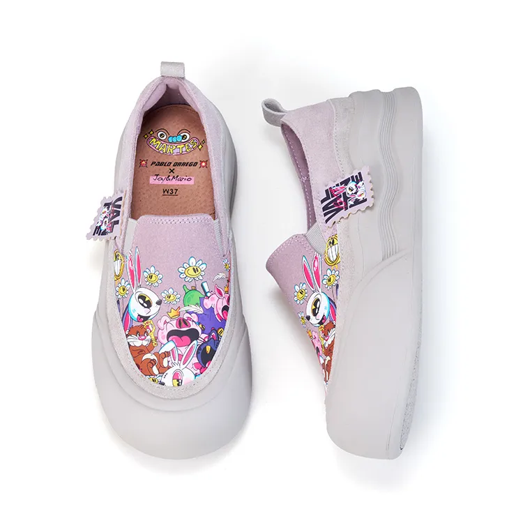 Joy&Mario Loafers Women's Red/Purple-10