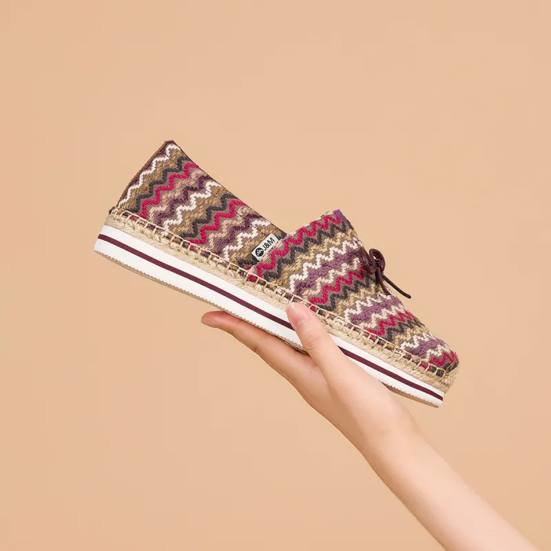 Joy&Mario Espadrilles Women's Beige/Red/Blue-13
