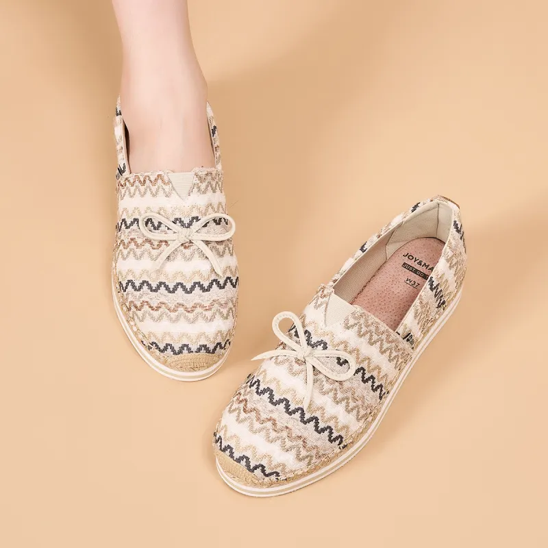 Joy&Mario Espadrilles Women's Beige/Red/Blue-6