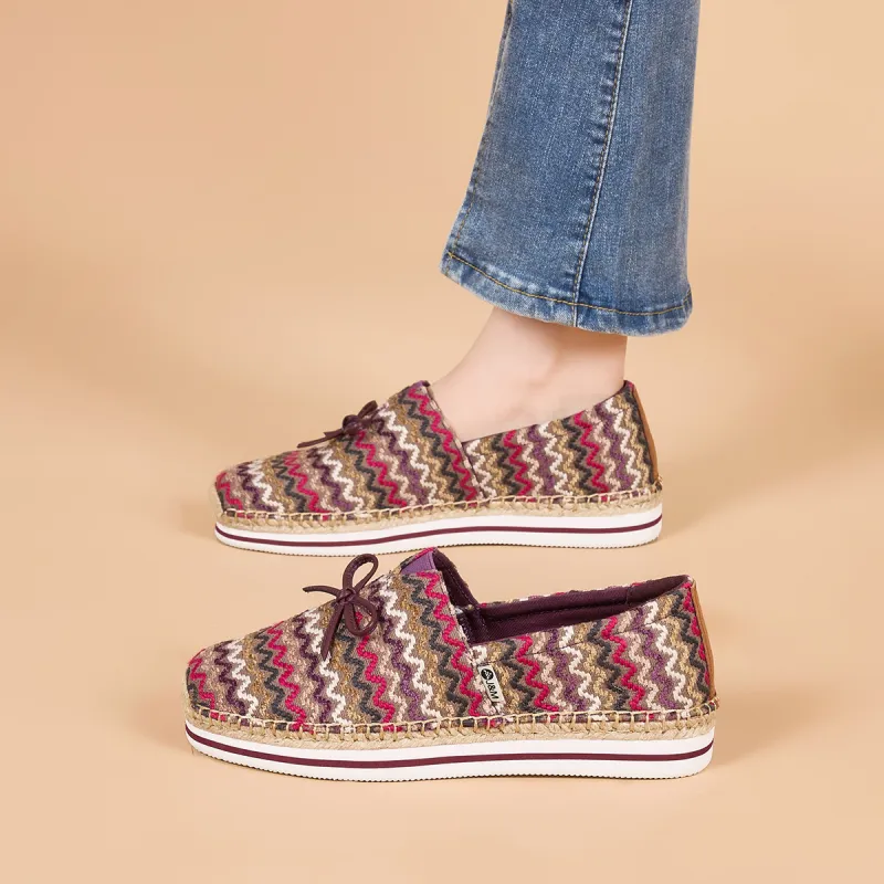 Joy&Mario Espadrilles Women's Beige/Red/Blue-12