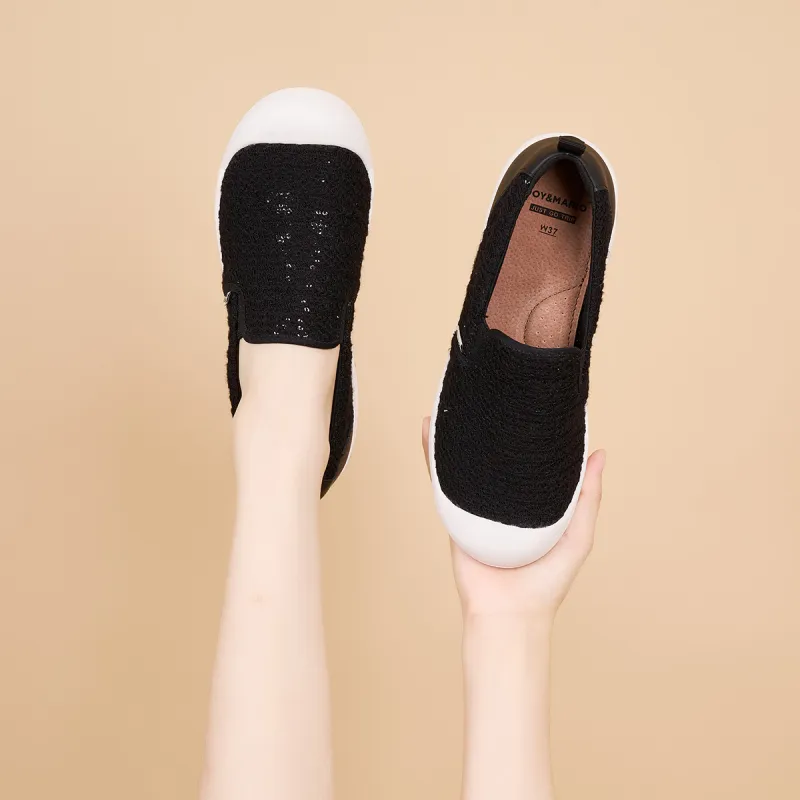 Joy&Mario Breathable Lightweight Low-Top Casual Shoes Women's-4