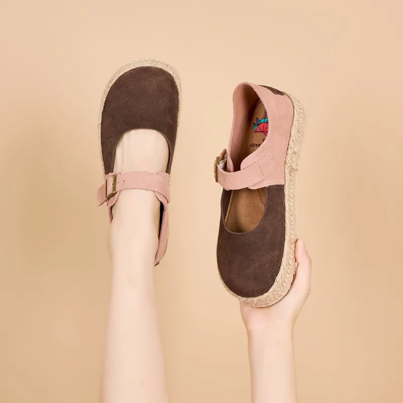 Joy&Mario Espadrilles Women's Brown/Red/Yellow-13