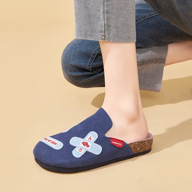 Joy&Mario Slip Resistant Closed Toe Slide Slippers Women's-19
