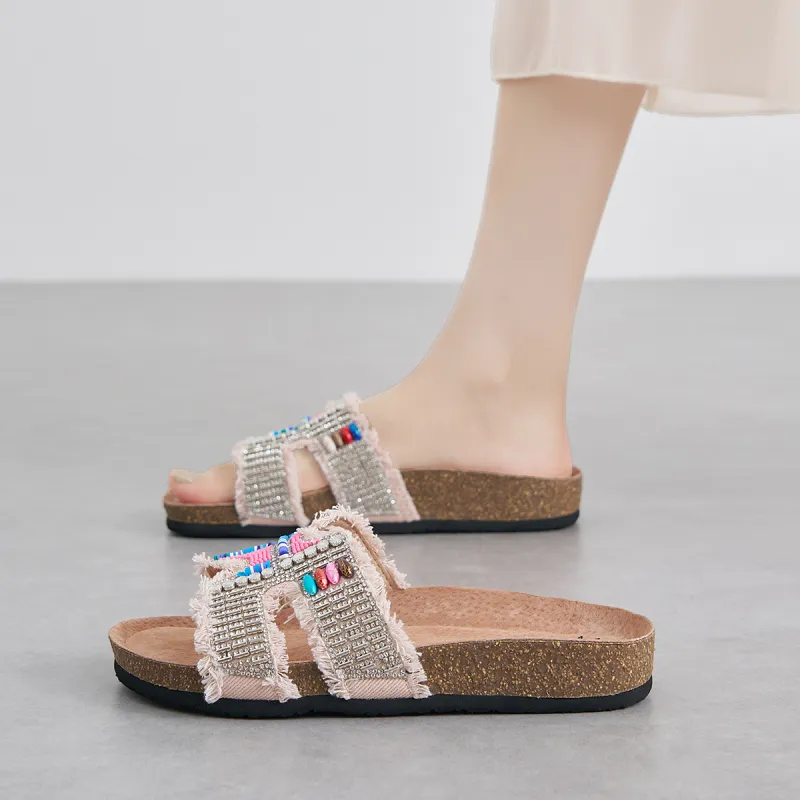 Joy&Mario Slip Resistant Slide Slippers Women's-20