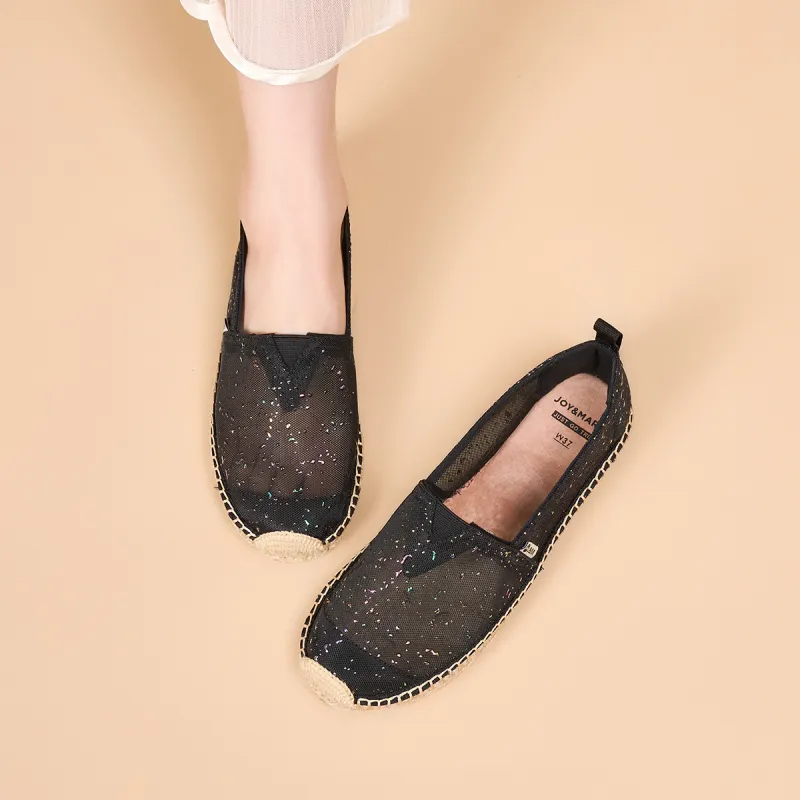 Joy&Mario Espadrilles Women's Black/Apricot-5