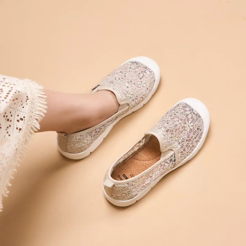 Joy&Mario Breathable Lightweight Low-Top Casual Shoes Women's-16