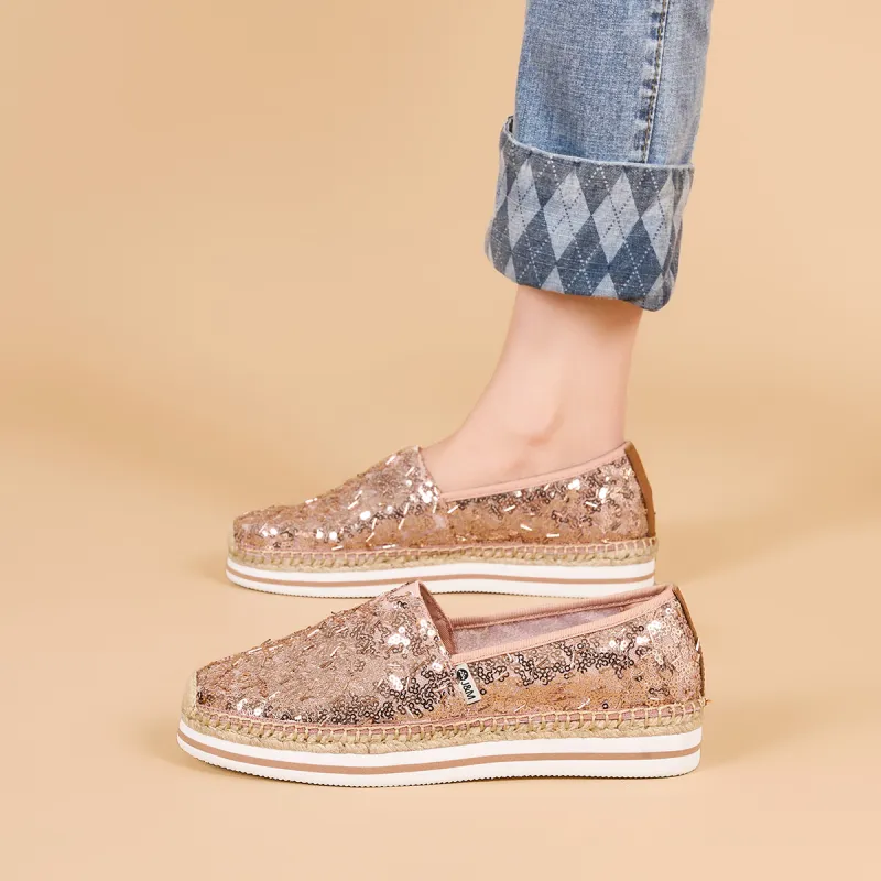 Joy&Mario Espadrilles Women's Gold/Champagne/Red-11