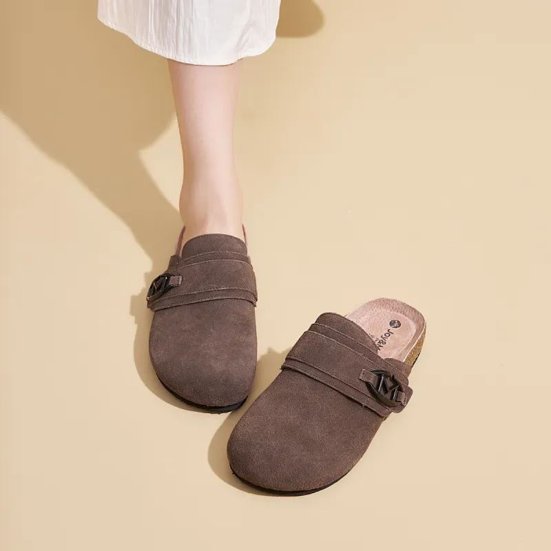 Joy&Mario Slip Resistant Closed Toe Slippers Women's-1