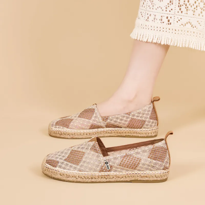 Joy&Mario Espadrilles Women's White/Apricot/Black-4