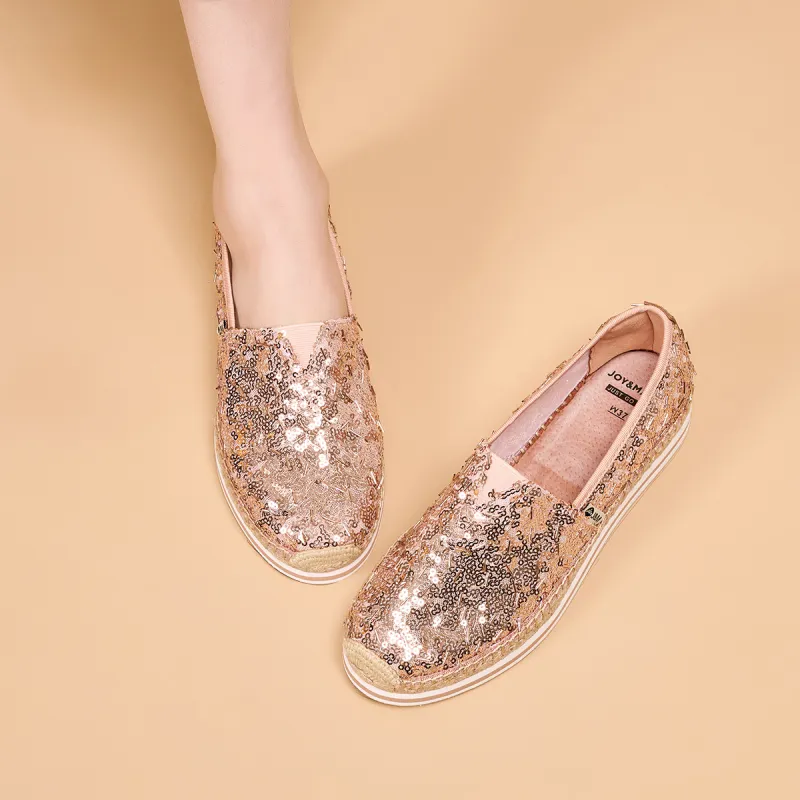 Joy&Mario Espadrilles Women's Gold/Champagne/Red-12