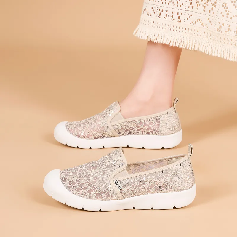 Joy&Mario Breathable Lightweight Low-Top Casual Shoes Women's-14