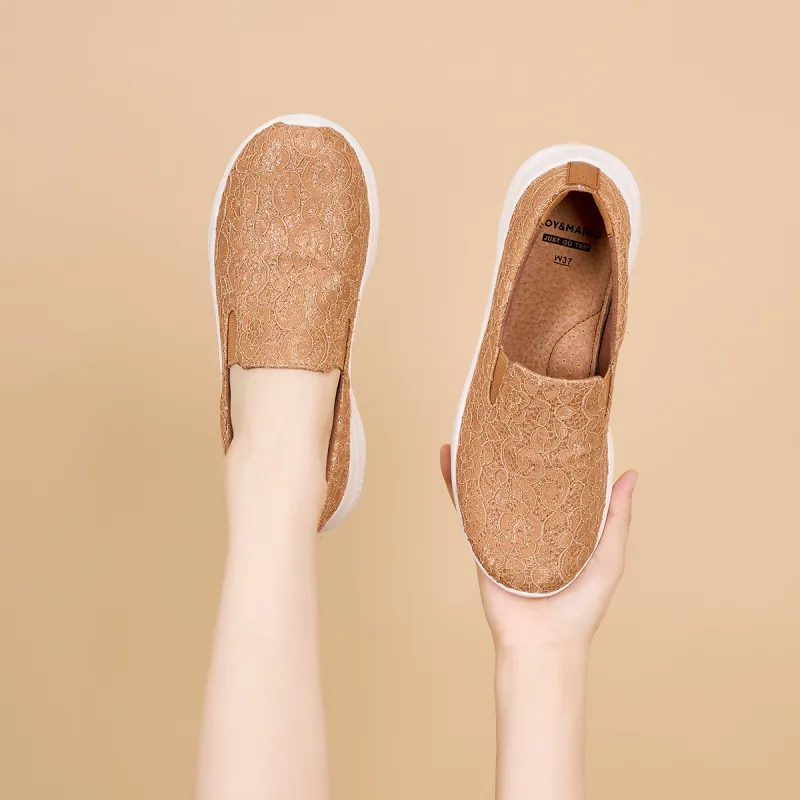 Joy&Mario Breathable Lightweight Low-Top Casual Shoes Women's-12