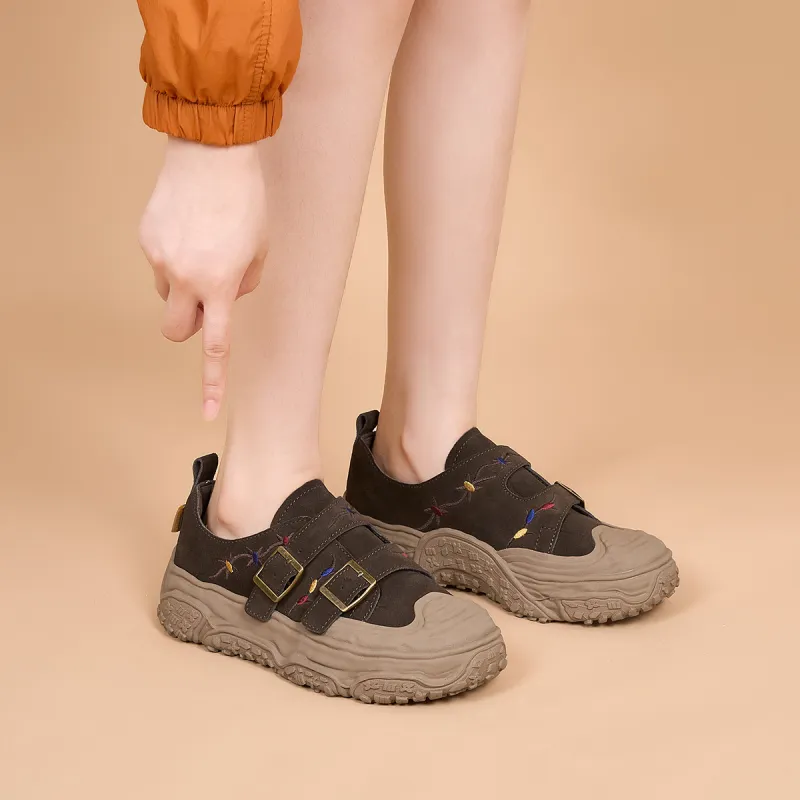 Joy&Mario Low-Top Outdoor Shoes 4cm Women's-4