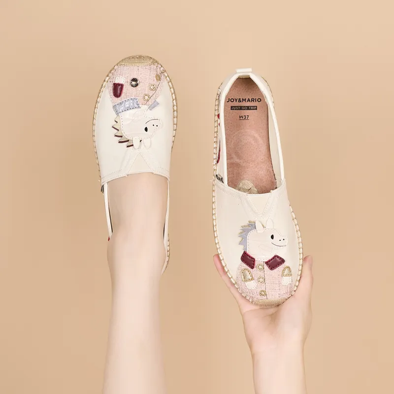 Joy&Mario Espadrilles Women's Beige/Yellow/Pink/Red-4