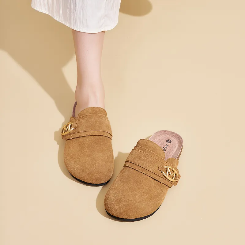 Joy&Mario Slip Resistant Closed Toe Slippers Women's-7