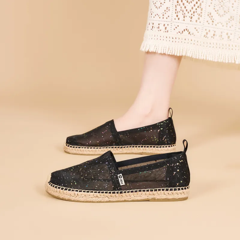 Joy&Mario Espadrilles Women's Black/Apricot-4