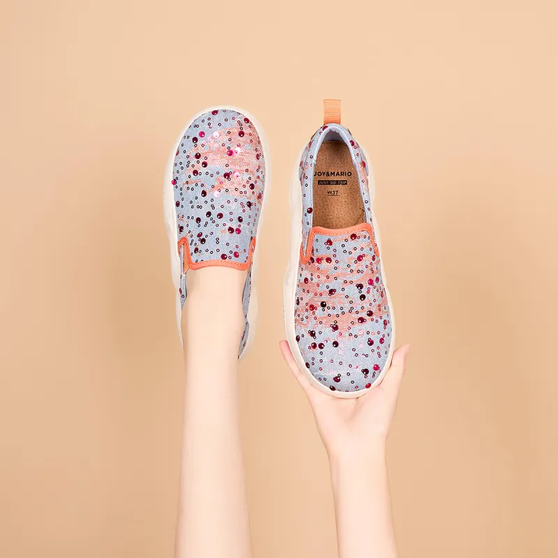 Joy&Mario Lightweight Height Increasing Low-Top Casual Shoes Women's-7