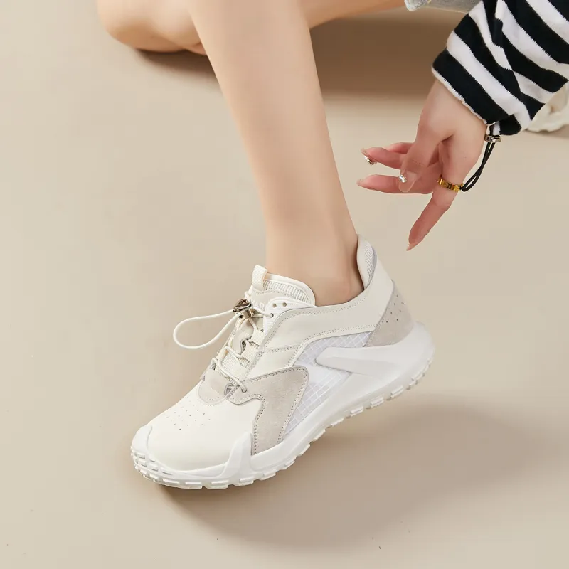 Joy&Mario Breathable Height Increasing Low-Top Casual Shoes Women's-5