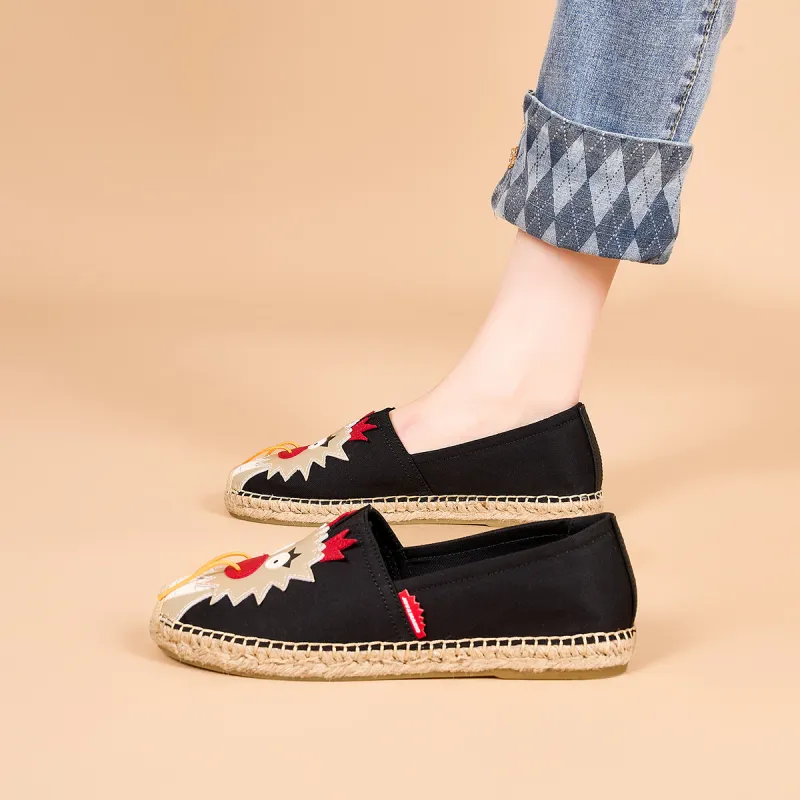 Joy&Mario Espadrilles Women's Black/Red/Beige/Yellow-7