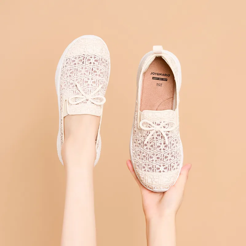 Joy&Mario Breathable Lightweight Low-Top Casual Shoes Women's-4